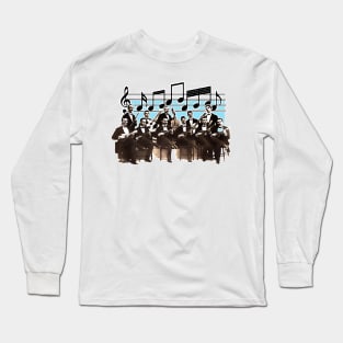 Vintage orchestra musical group with spanish artists Long Sleeve T-Shirt